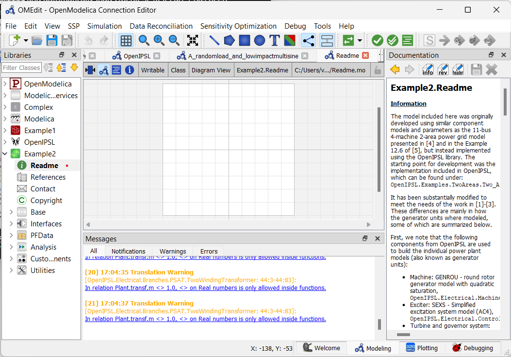 OpenIPSL in Dymola