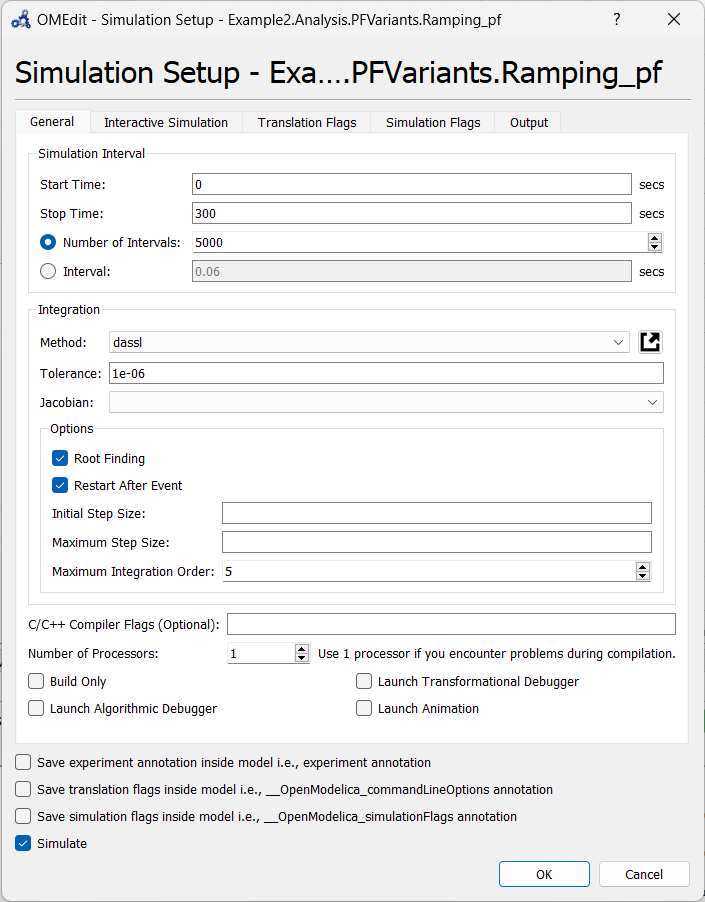 Example2 Sim. Setup